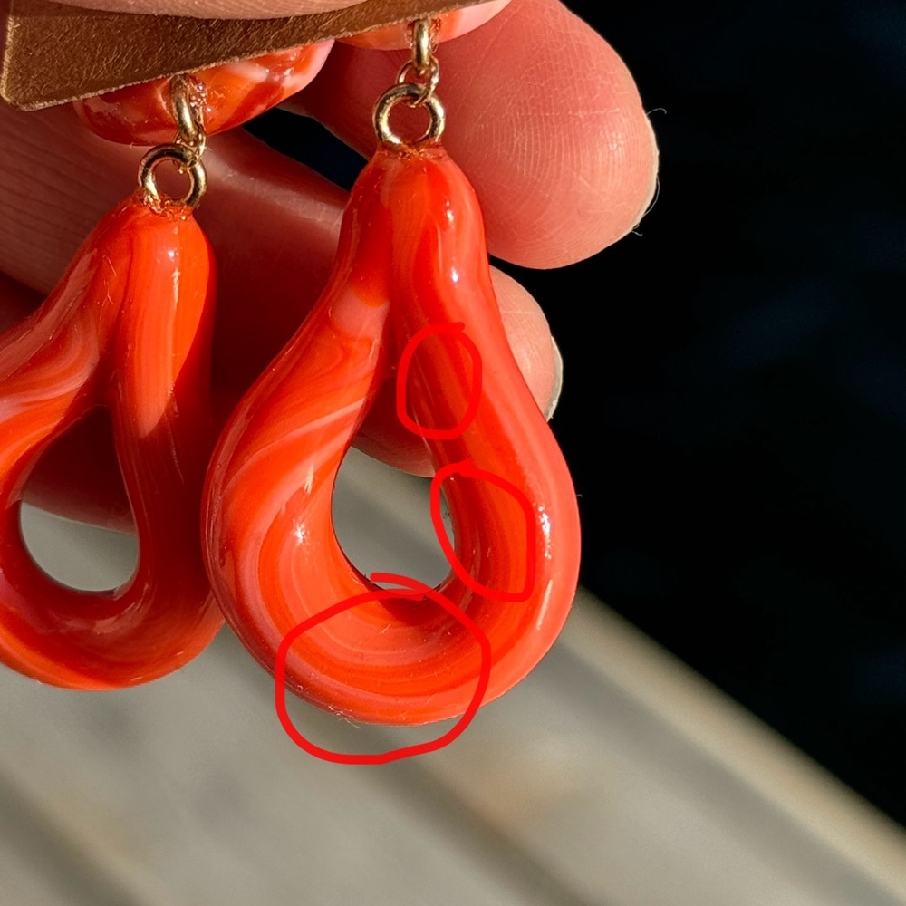 Polymer clay stud Earrings - Picture 6 of 12
